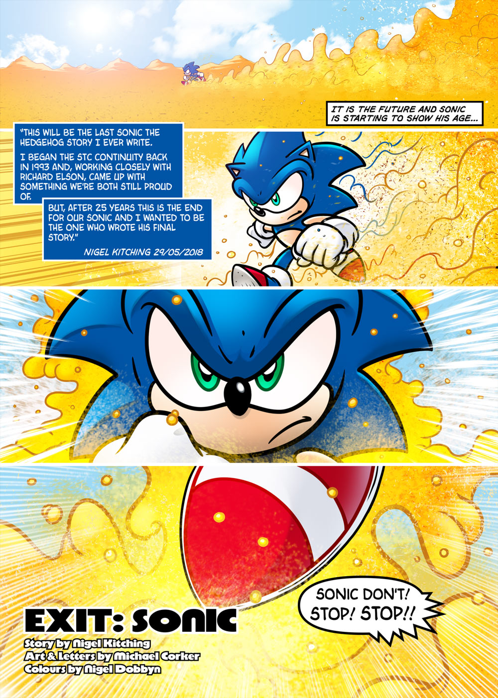 Exit: Sonic  Sonic the Comic Online!